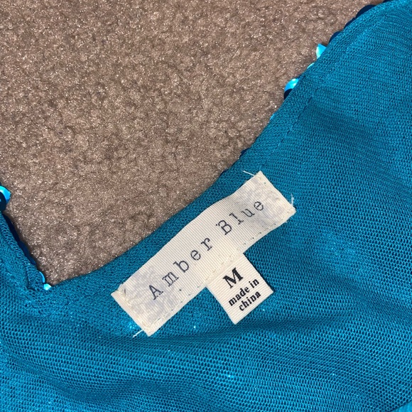 SOLD🌟 Blue Sequin Dress - Picture 3 of 3